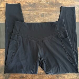 IUGA PowerTight Sandwich No Front Seam Leggings XL Black